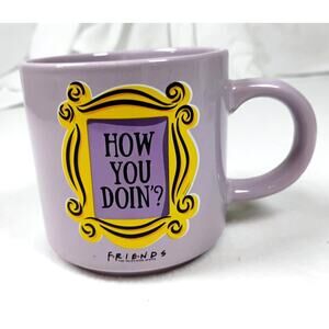 Friends How You Doin Mug Purple 13 oz Joey Tribbiani TV Show Coffee Cup